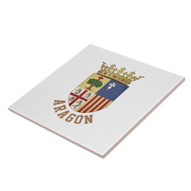 Azulejo Bandera de Aragón (comunidad autónoma) España (Lado)