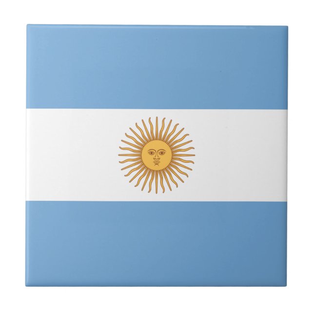 Azulejo Bandera de Argentina (Frente)