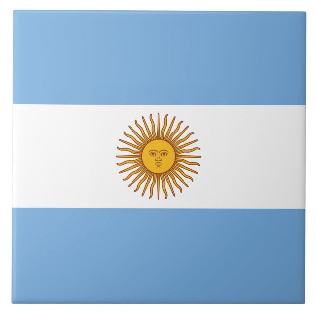 Azulejo Bandera de Argentina (Frente)