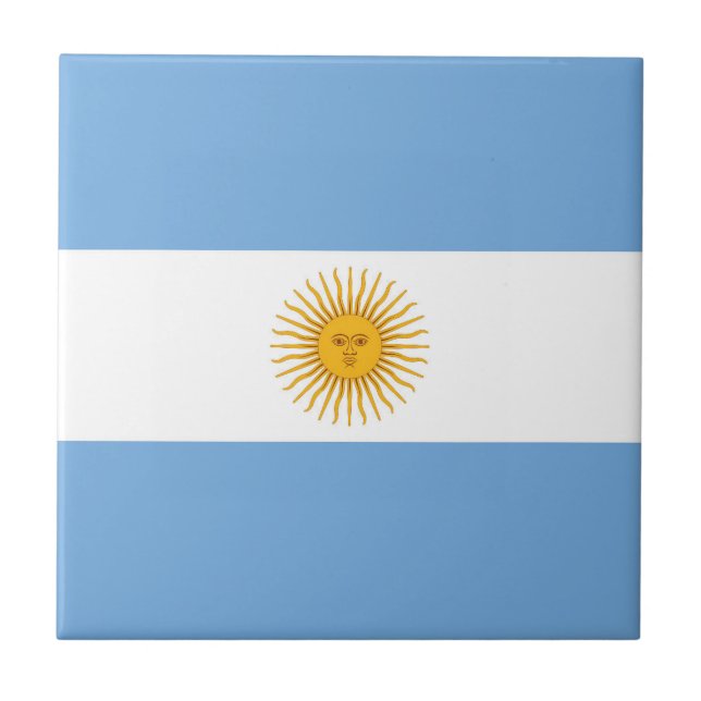 Azulejo Bandera de Argentina (Frente)