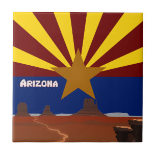 Azulejo Bandera de Arizona