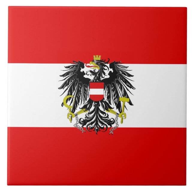 Azulejo Bandera de Austria (Frente)