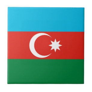 Azulejo Bandera de Azerbaiyán