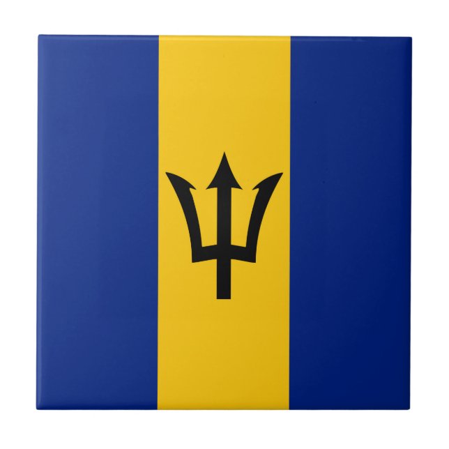 Azulejo Bandera de Barbados (Frente)