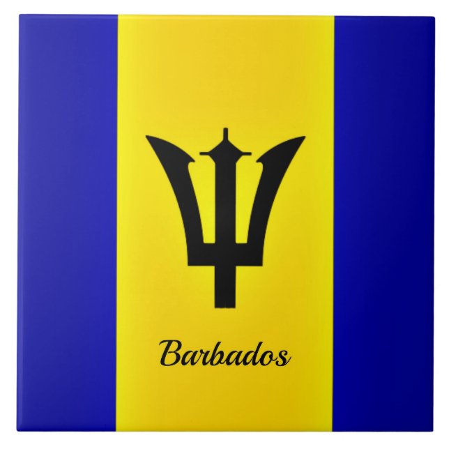 Azulejo Bandera de Barbados (Frente)