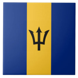 Azulejo Bandera de Barbados (Barbados) (Bajan)