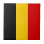 Azulejo Bandera de Bélgica<br><div class="desc">¡Un regalo ideal para todos los patriotas de su país!</div>