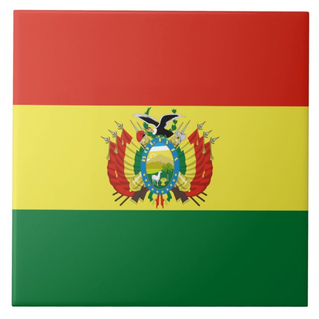 Azulejo Bandera de Bolivia (Frente)