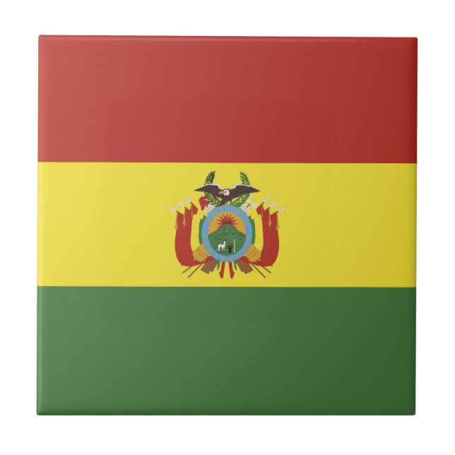 Azulejo Bandera de Bolivia (Frente)