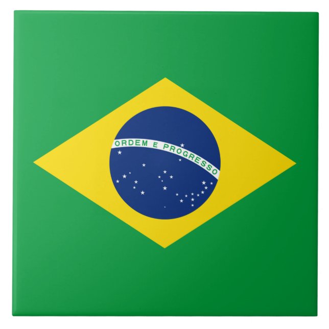 Azulejo Bandera de Brasil (Frente)