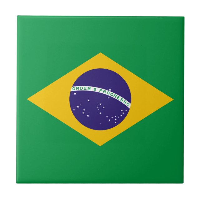 Azulejo Bandera de Brasil (Frente)