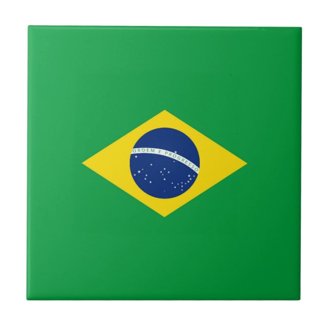 Azulejo Bandera de Brasil (Frente)
