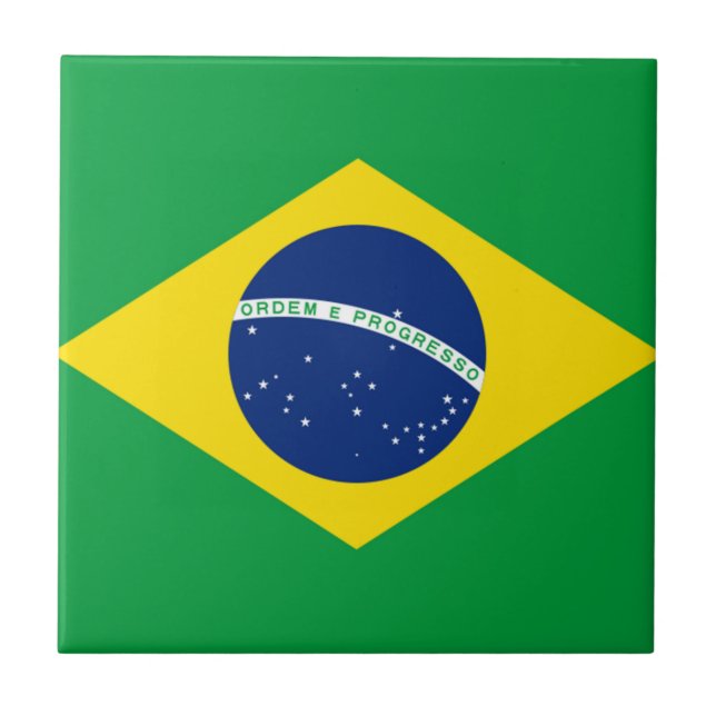 Azulejo Bandera de Brasil, Brasil (Frente)