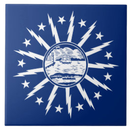 Azulejo Bandera de Búfalo (ciudad en el estado de Nueva Yo
