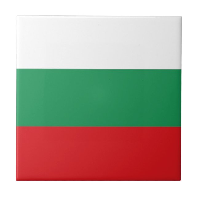 Azulejo Bandera de Bulgaria (Frente)