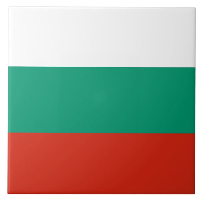 Azulejo Bandera de Bulgaria (Frente)