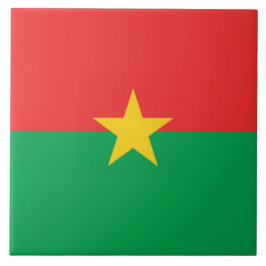 Azulejo Bandera de Burkina Faso