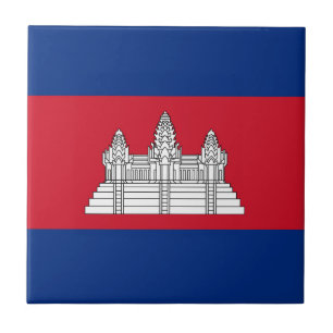 Azulejo Bandera de Camboya