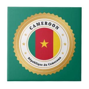 Azulejo Bandera de Camerún
