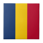Azulejo Bandera de Chad<br><div class="desc">Bandera patriótica de Chad.</div>
