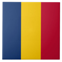 Azulejo Bandera de Chad (país africano)