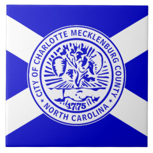 Azulejo Bandera de Charlotte (Carolina del Norte)