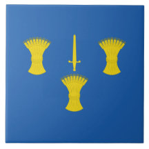 Bandera de Cheshire (condado del Reino Unido) Tile