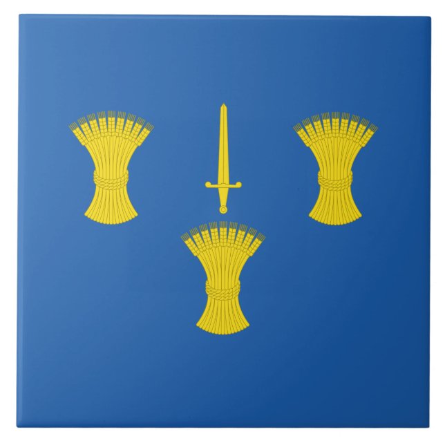 Azulejo Bandera de Cheshire (condado del Reino Unido) Tile (Frente)