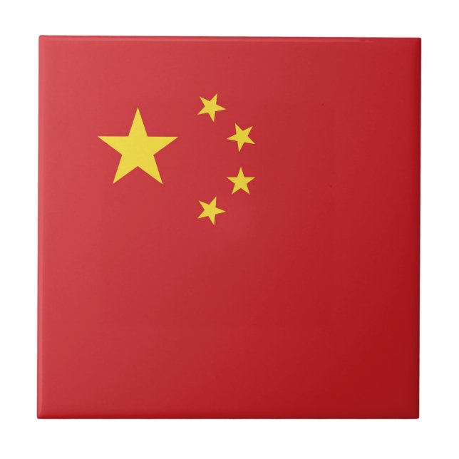 Azulejo Bandera de China (Frente)
