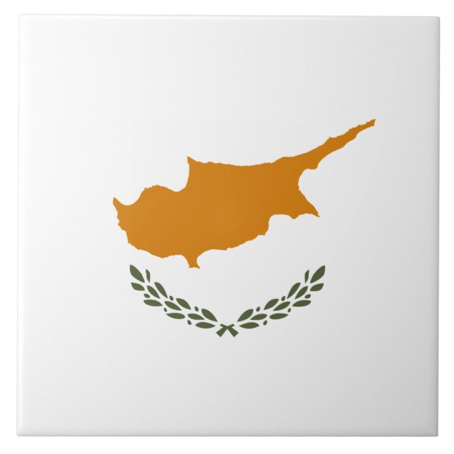 Azulejo Bandera de Chipre (grecochipriota) (Frente)