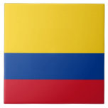 Azulejo Bandera de Colombia - Bandera De Colombia<br><div class="desc">La bandera nacional de Colombia es una tricolor horizontal de amarillo, azul y rojo. Es una bandera tribanda con bandas horizontales de colores amarillos, azules y rojos. Verticalmente el amarillo ocupa el 50% y el otro 50% lo comparten los colores azul y rojo en igual proporción. #patriótico #colombia #colombia #bandera...</div>