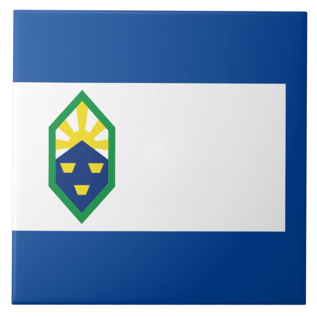 Azulejo Bandera de Colorado Springs (Frente)