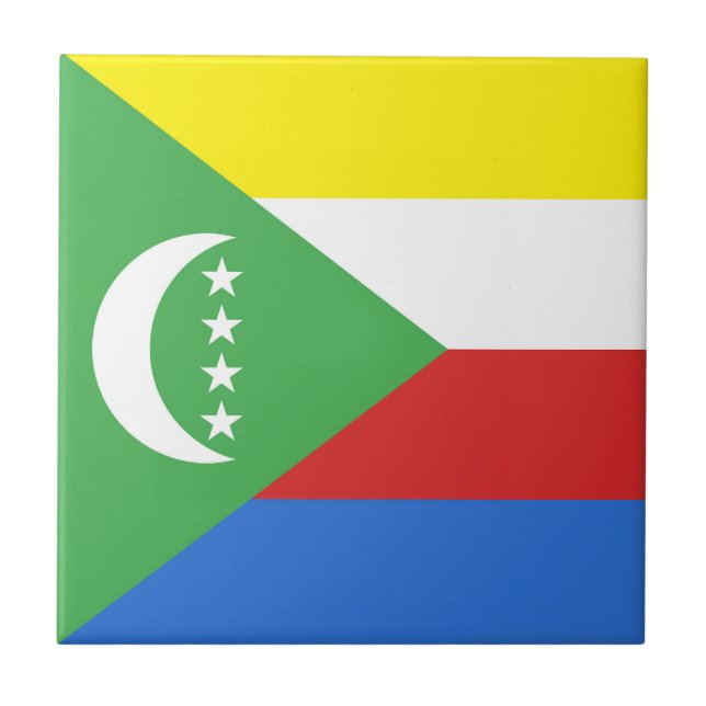 Azulejo bandera de Comoras (Frente)