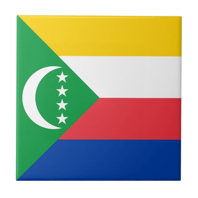 Azulejo Bandera de Comoras (Frente)