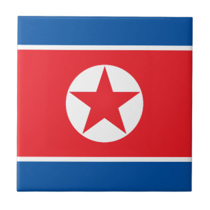 Azulejo Bandera de Corea del Norte