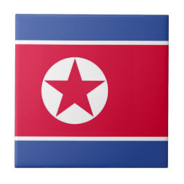 Azulejo Bandera de Corea del Norte