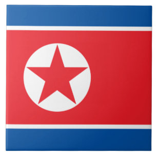 Azulejo Bandera de Corea del Norte (RPDC)
