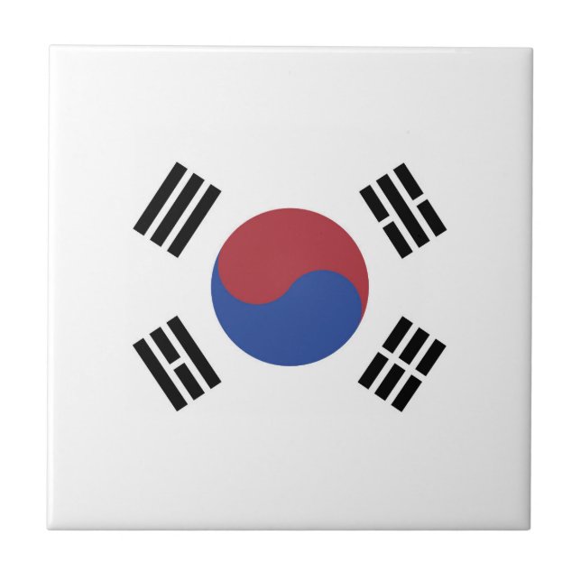 Azulejo Bandera de Corea del Sur (Frente)