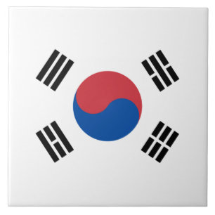 Azulejo Bandera de Corea del Sur (ROK)