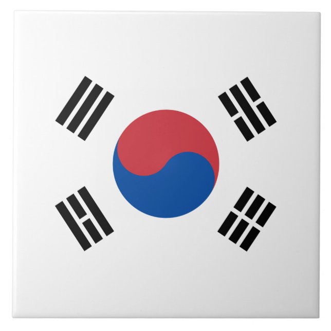 Azulejo Bandera de Corea del Sur (ROK) (Frente)