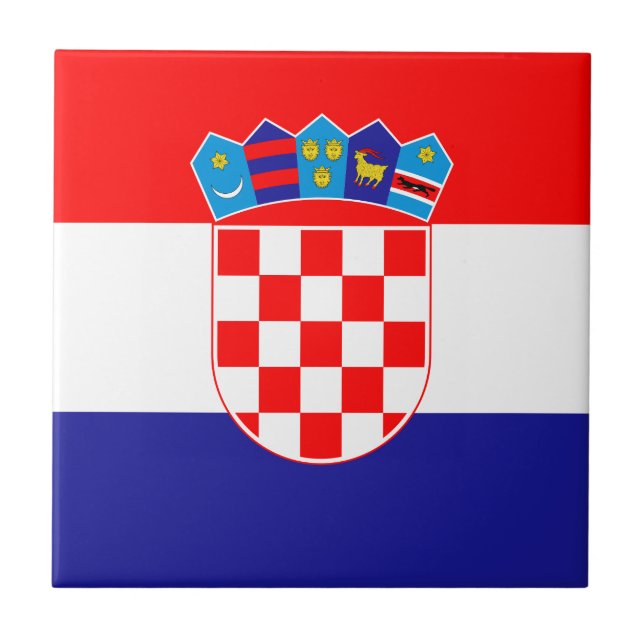 Azulejo Bandera de Croacia (Frente)