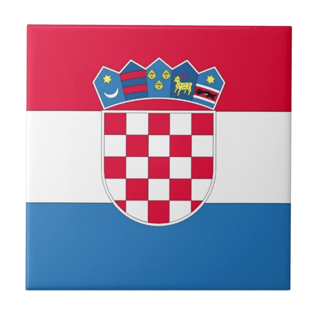 Azulejo Bandera de Croacia (Frente)