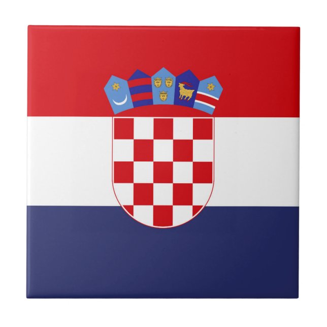 Azulejo Bandera de Croacia (Frente)