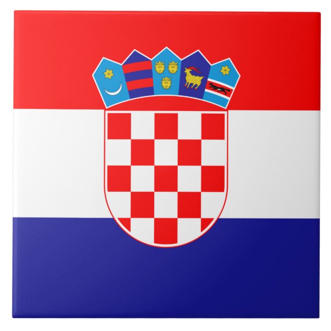Azulejo Bandera de Croacia (Frente)