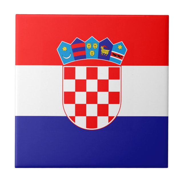 Azulejo Bandera de Croacia (Frente)