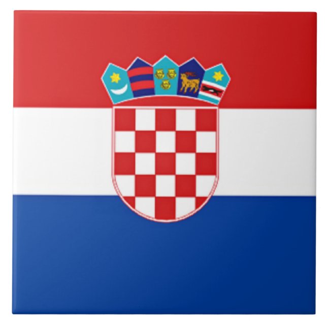 Azulejo Bandera de Croacia (Frente)