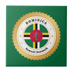 Azulejo Bandera de Dominica