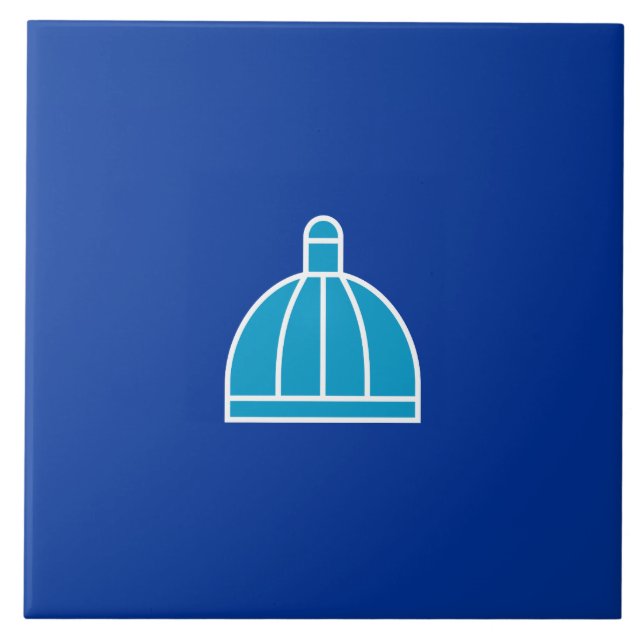 Azulejo Bandera de Durban (Sudáfrica) (Frente)