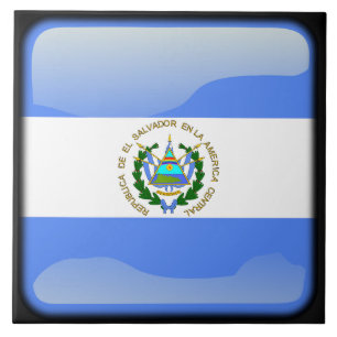 Azulejo Bandera de El Salvador