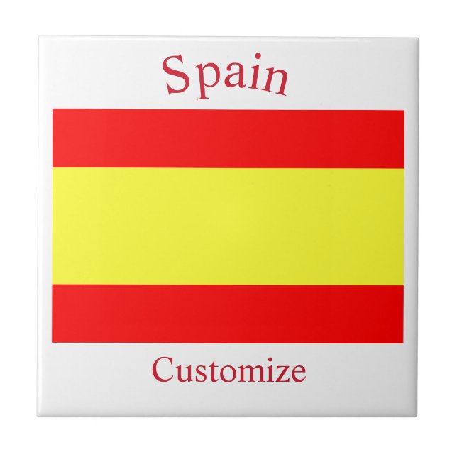 Azulejo Bandera de España Thunder_Cove (Frente)